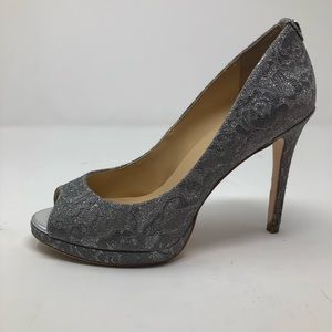 Ivanka Trump silver Heels